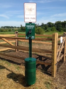 Dog Waste Station at a local doggie park
